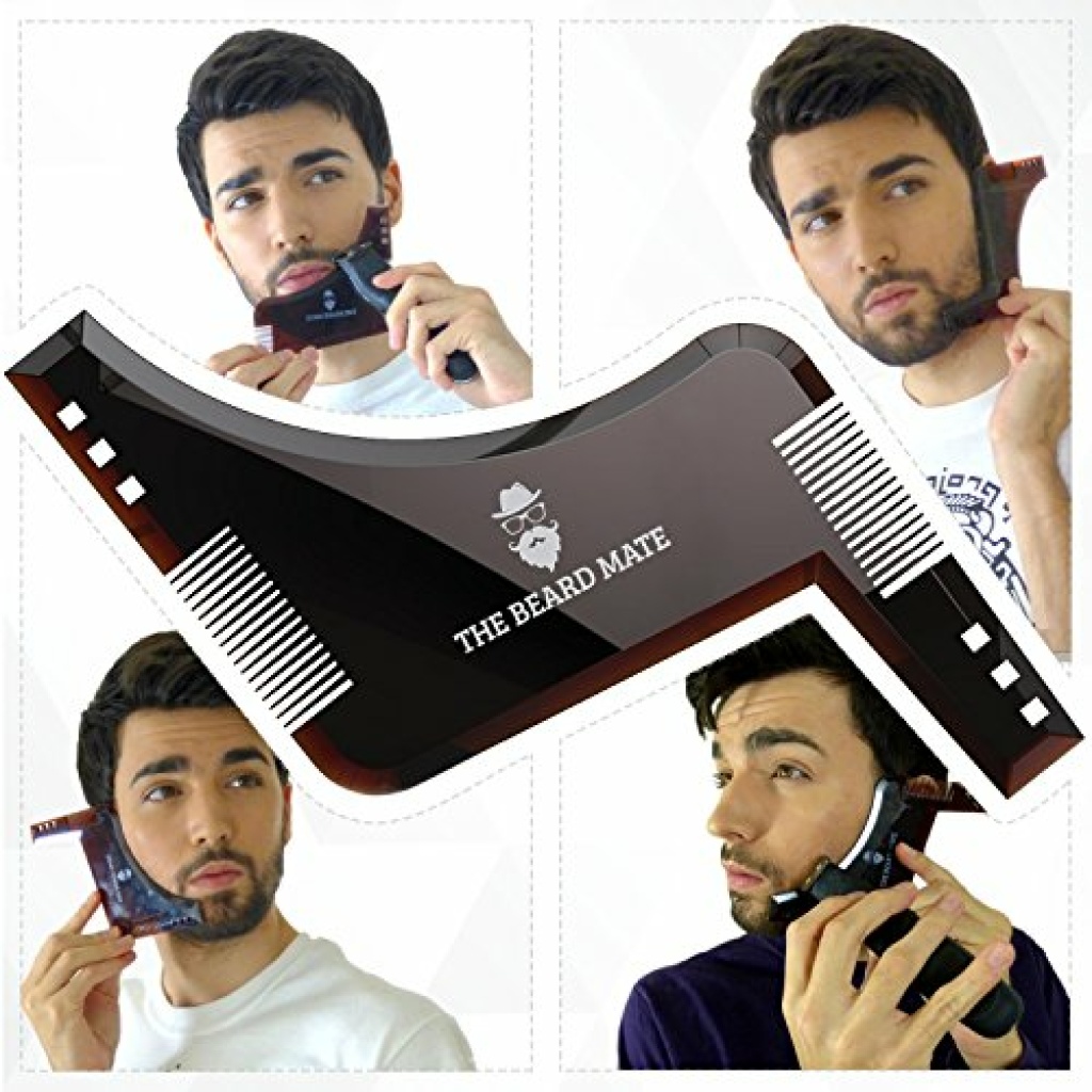 Beard Shaping Tool Template. Beard Shaper Tool Plus Comb For Line Up ...