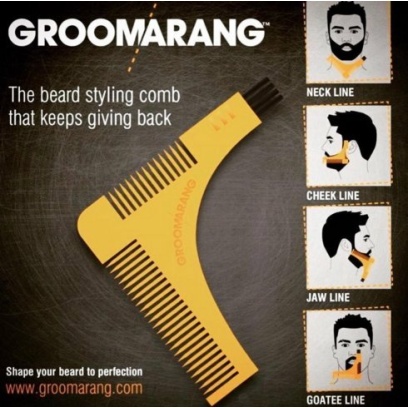 New Groomarang Beard Styling And Shaping Template Comb Tool Perfect ...