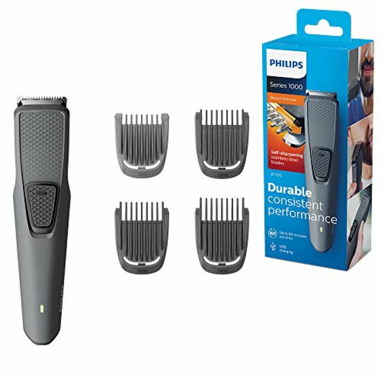 Philips Beard Stubble Trimmer For Men Series Length Settings Self Sharpening Blades