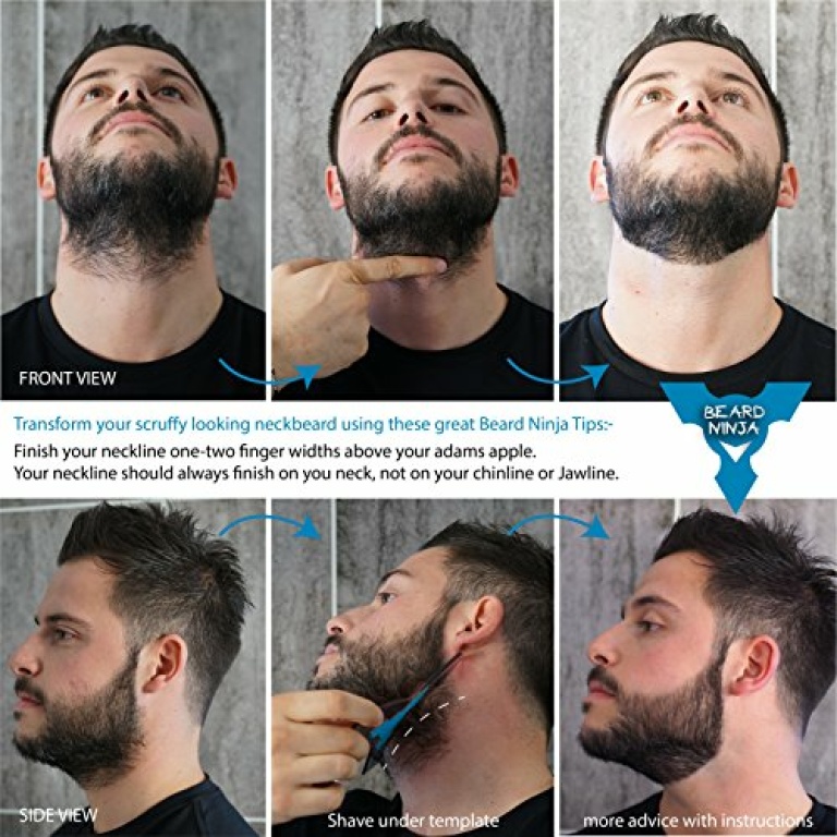 The BEARD NINJA - Beard Shaping Tool Template. Clear Shaper Guide for ...